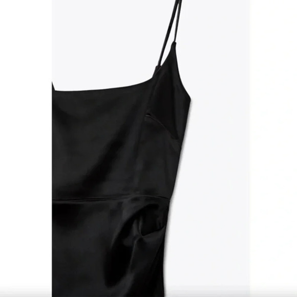ZARA Satin Effect Mini Dress - Picture 7 of 13